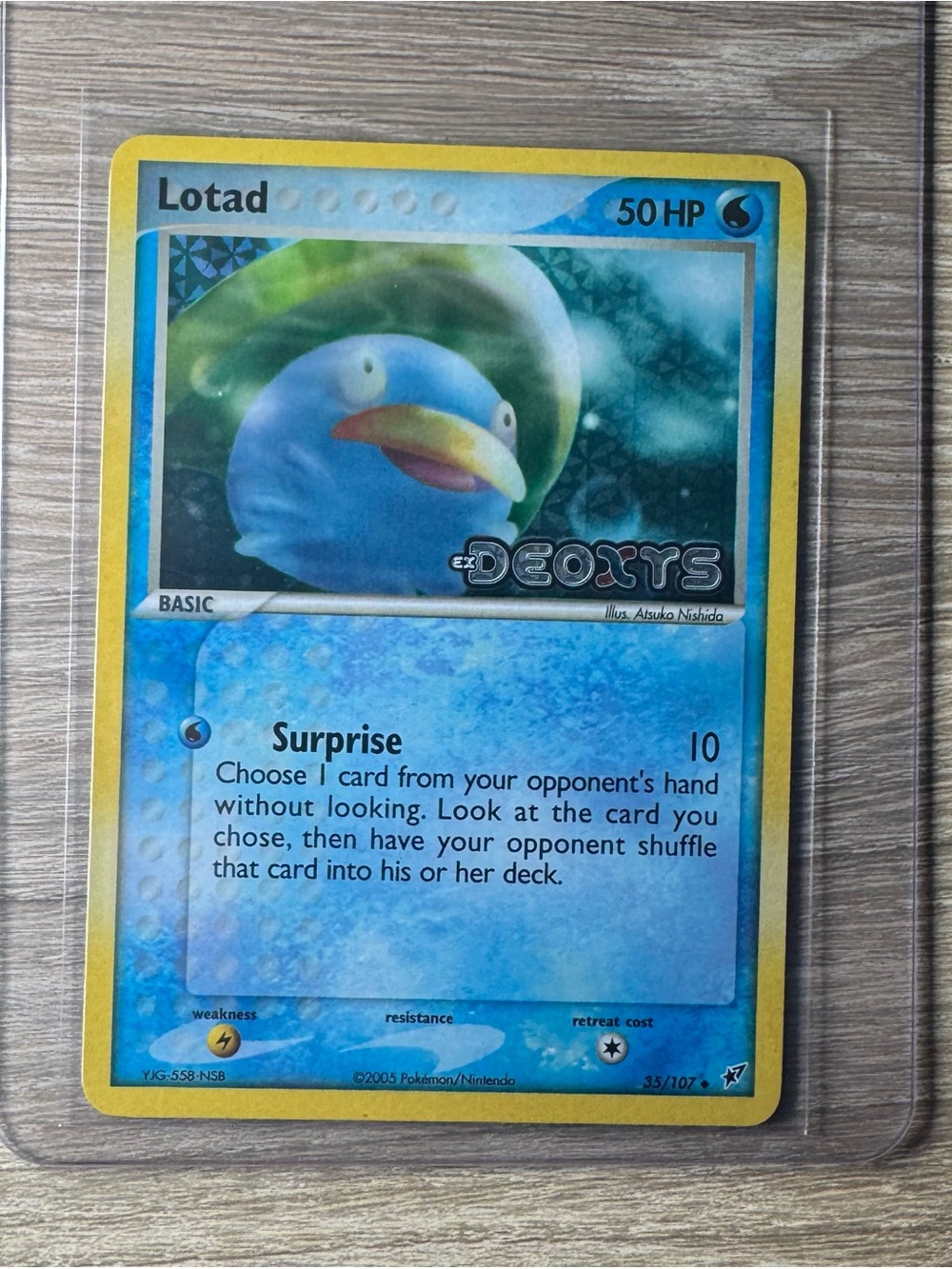 Lotad #35/Reverse Holo/Pokemon Deoxys